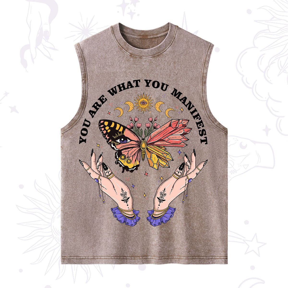Purplehecate You Are What You Manifest Washed Tank