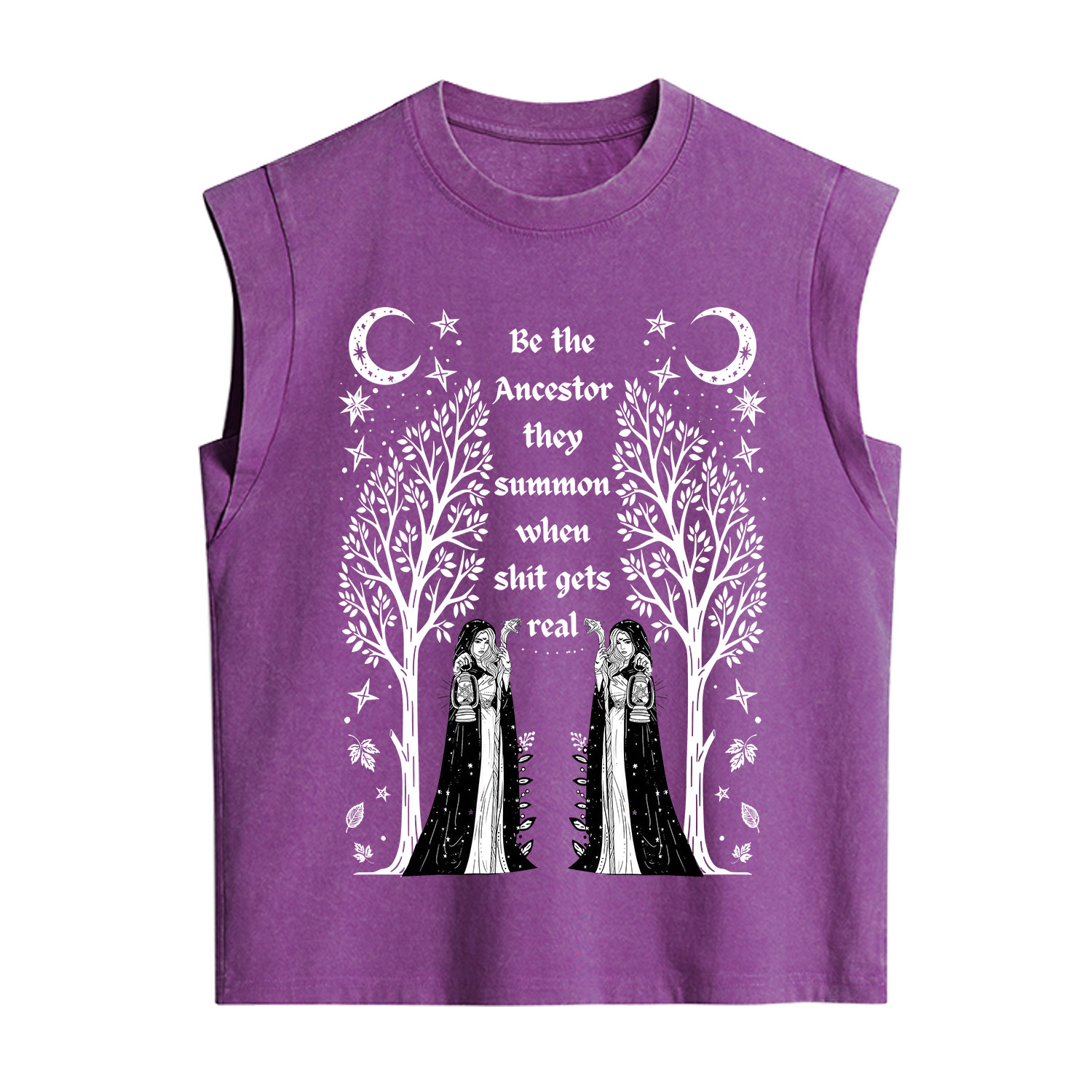 Purplehecate Be The Ancestor They Summon When Shit Gets Real Vintage Washed Tank
