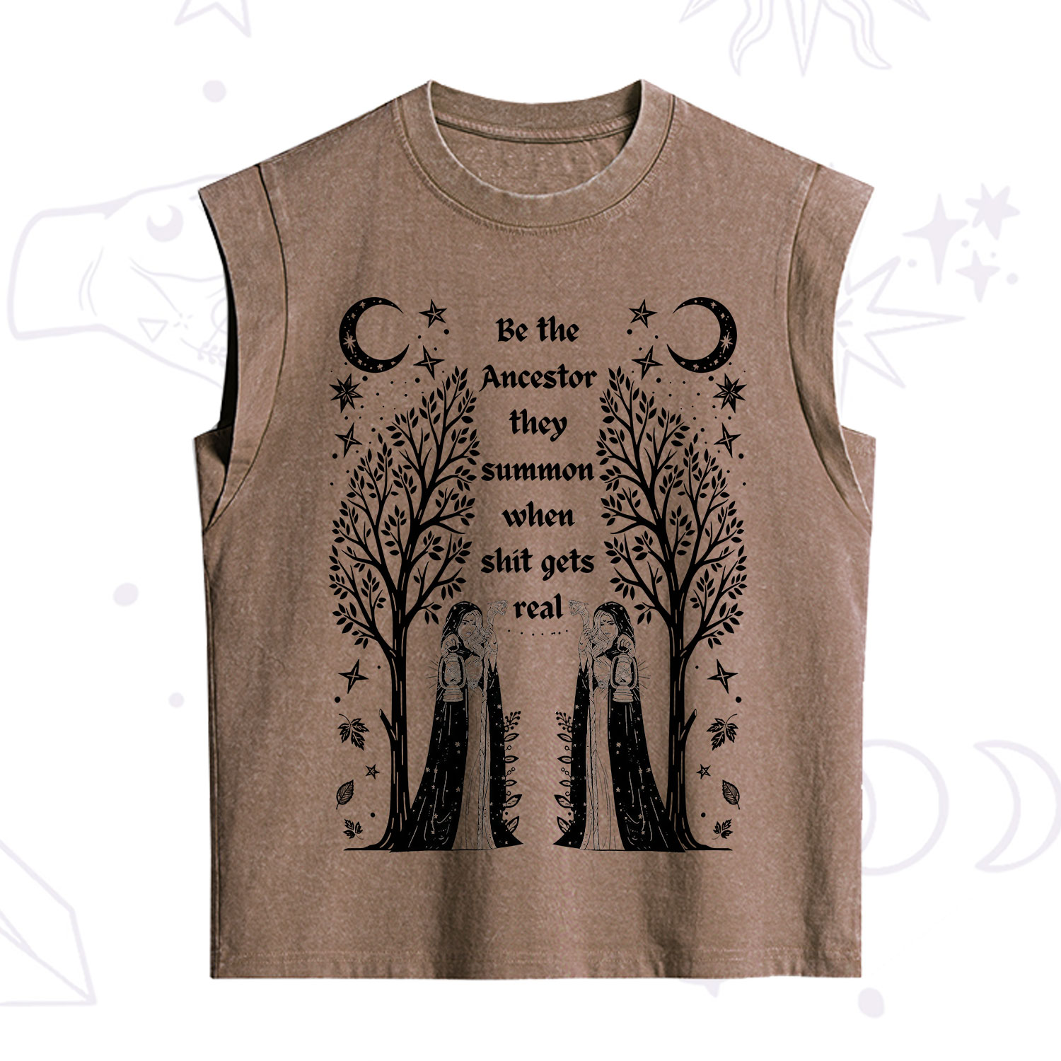 Purplehecate Be The Ancestor They Summon When Shit Gets Real Vintage Washed Tank