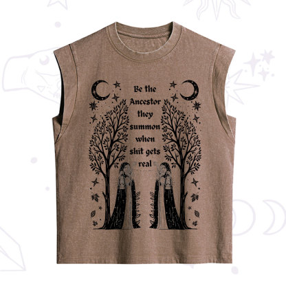 Purplehecate Be The Ancestor They Summon When Shit Gets Real Vintage Washed Tank
