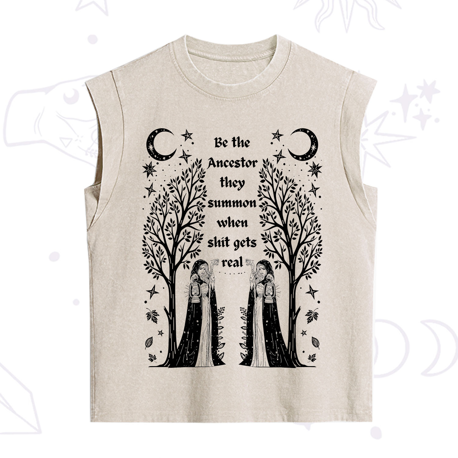 Purplehecate Be The Ancestor They Summon When Shit Gets Real Vintage Washed Tank