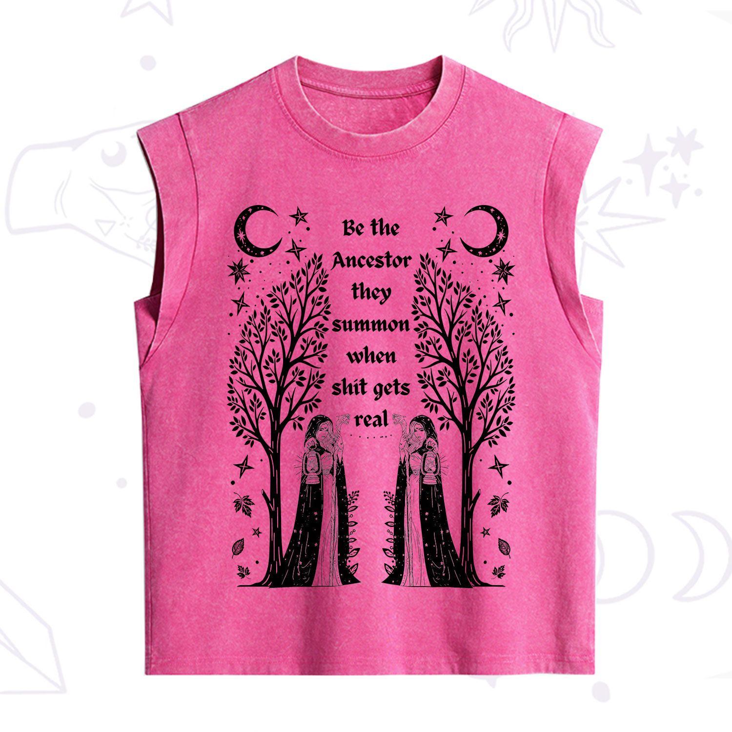 Purplehecate Be The Ancestor They Summon When Shit Gets Real Vintage Washed Tank