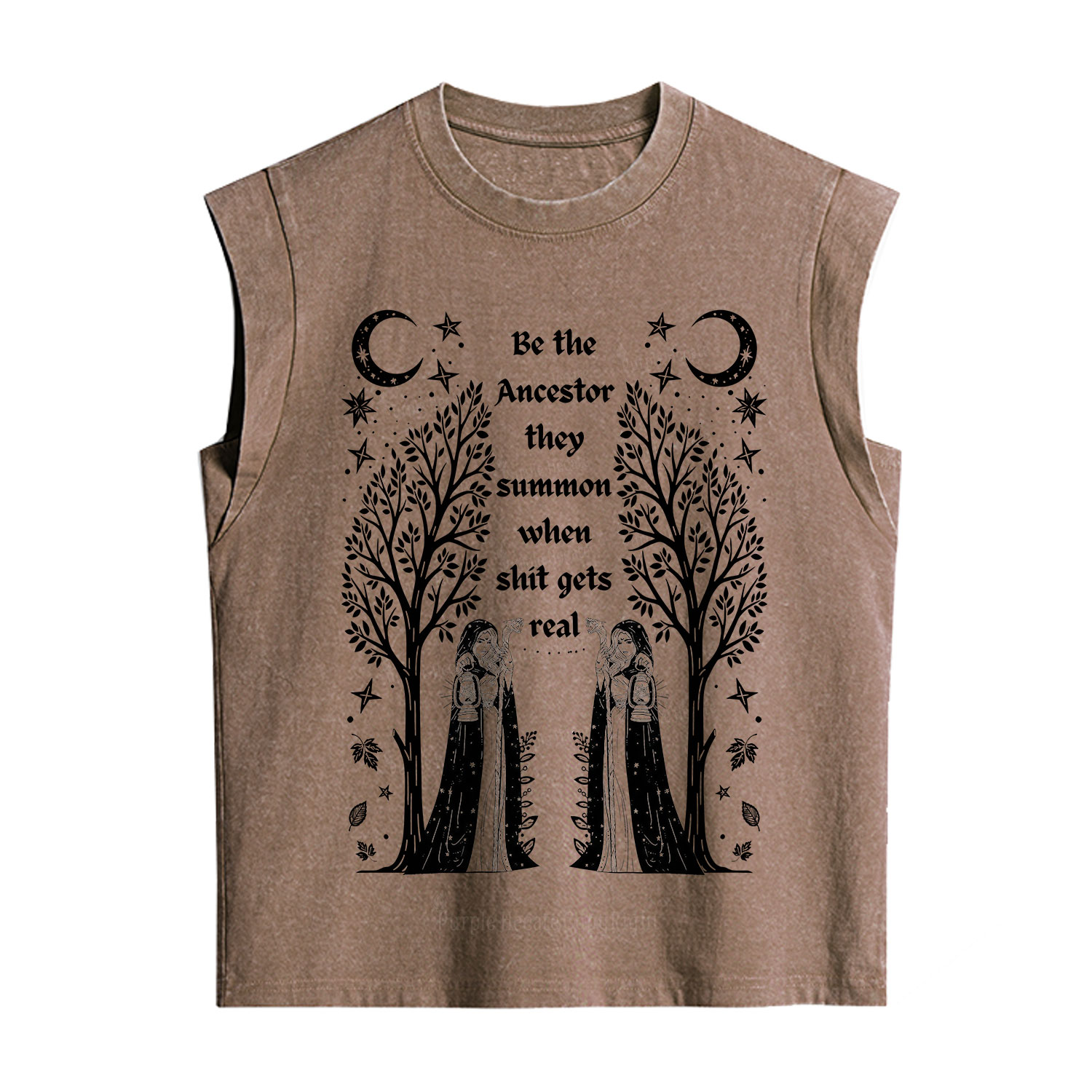 Purplehecate Be The Ancestor They Summon When Shit Gets Real Vintage Washed Tank