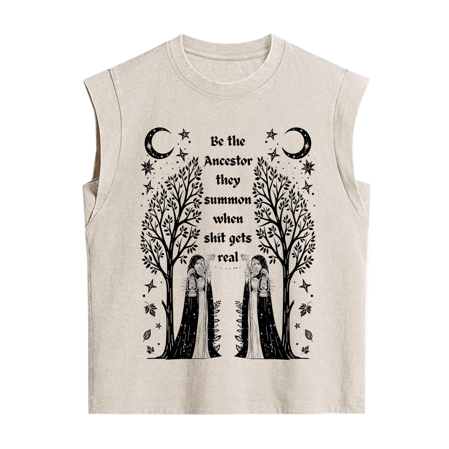 Purplehecate Be The Ancestor They Summon When Shit Gets Real Vintage Washed Tank