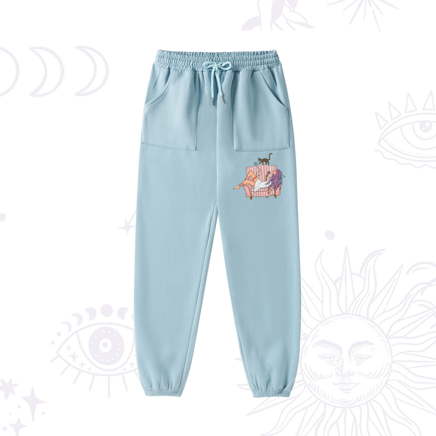 Purplehecate The Cat Mom Tarot Fleece Hoodie Suit