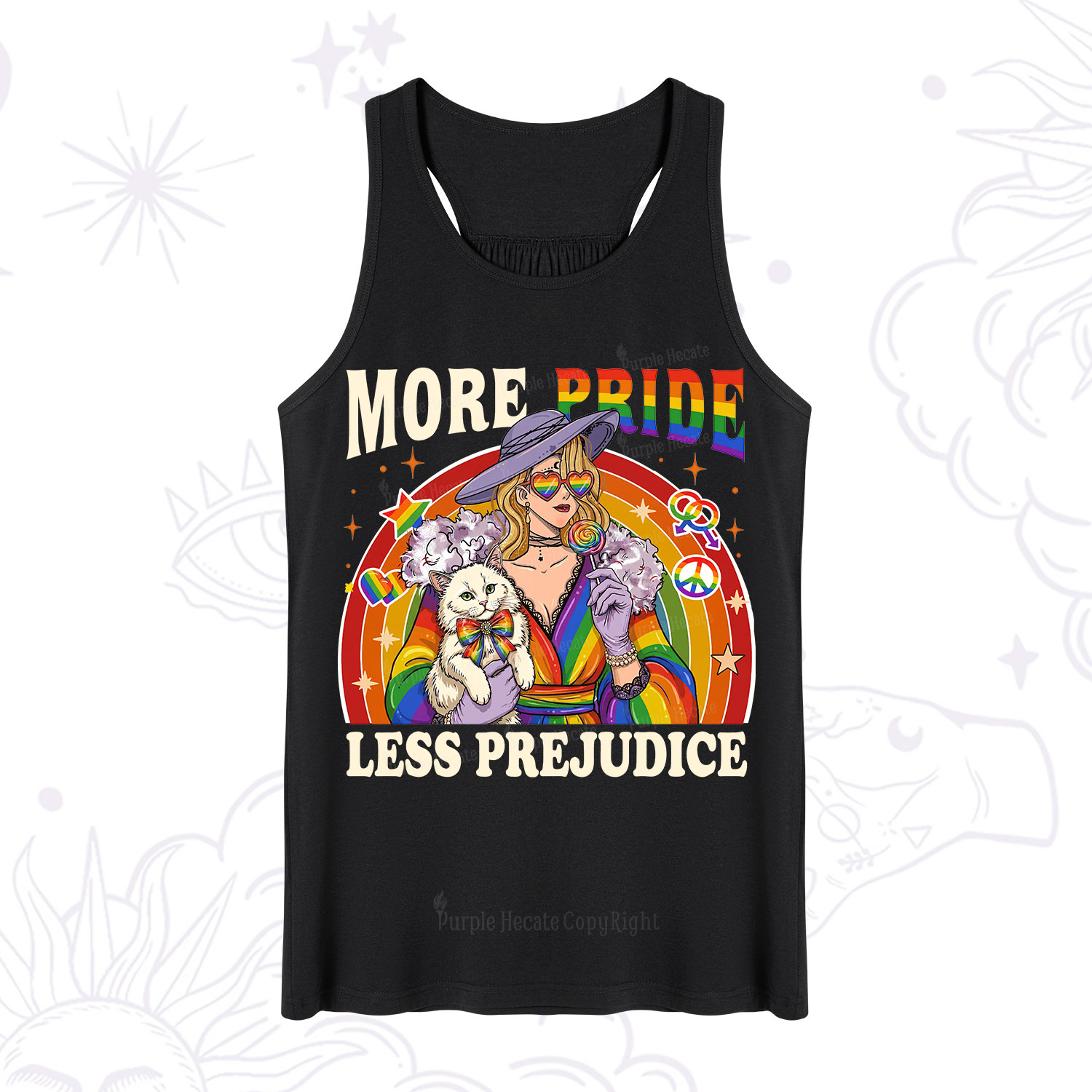 Purplehecate More Pride Less Prejudice Rainbow Tank