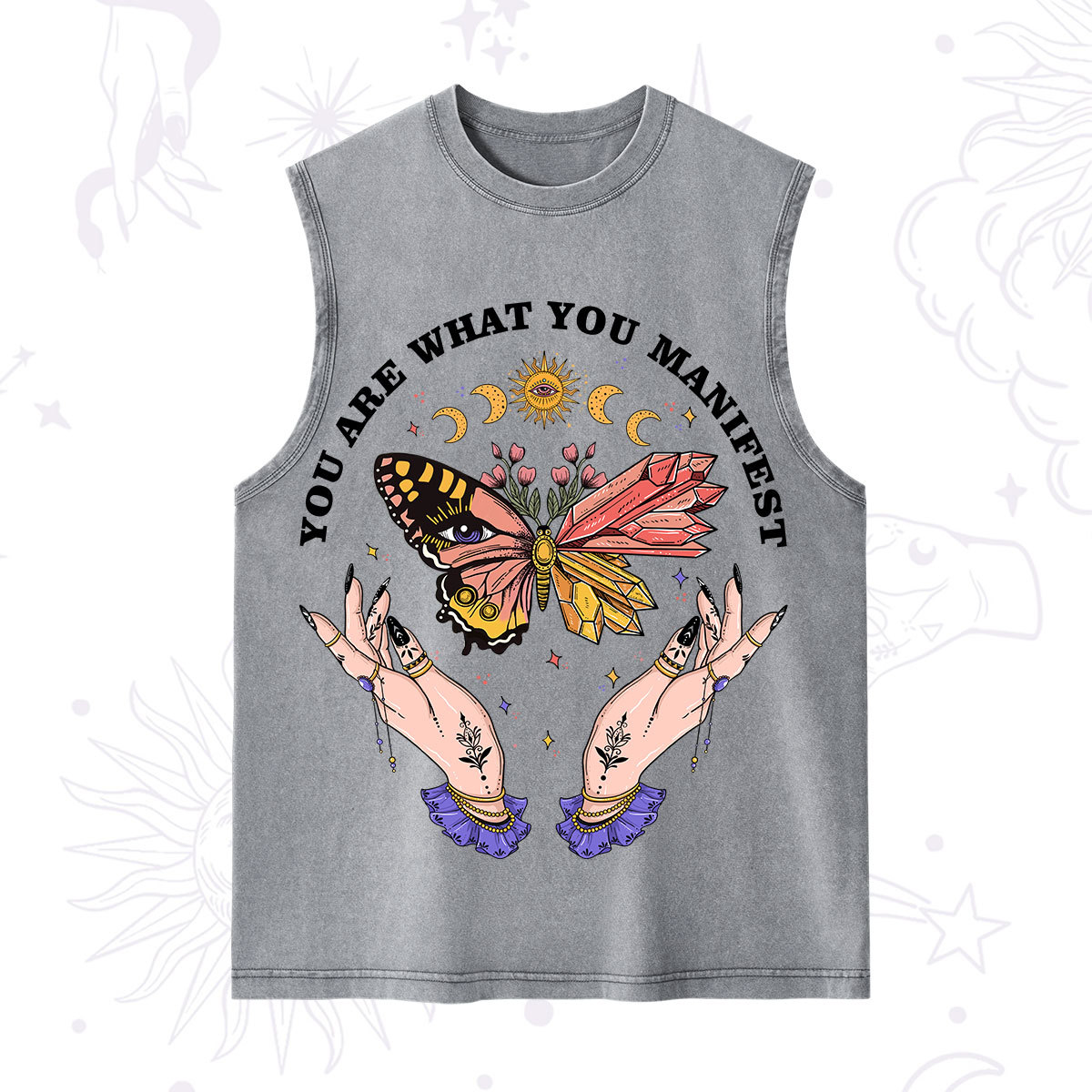 Purplehecate You Are What You Manifest Washed Tank