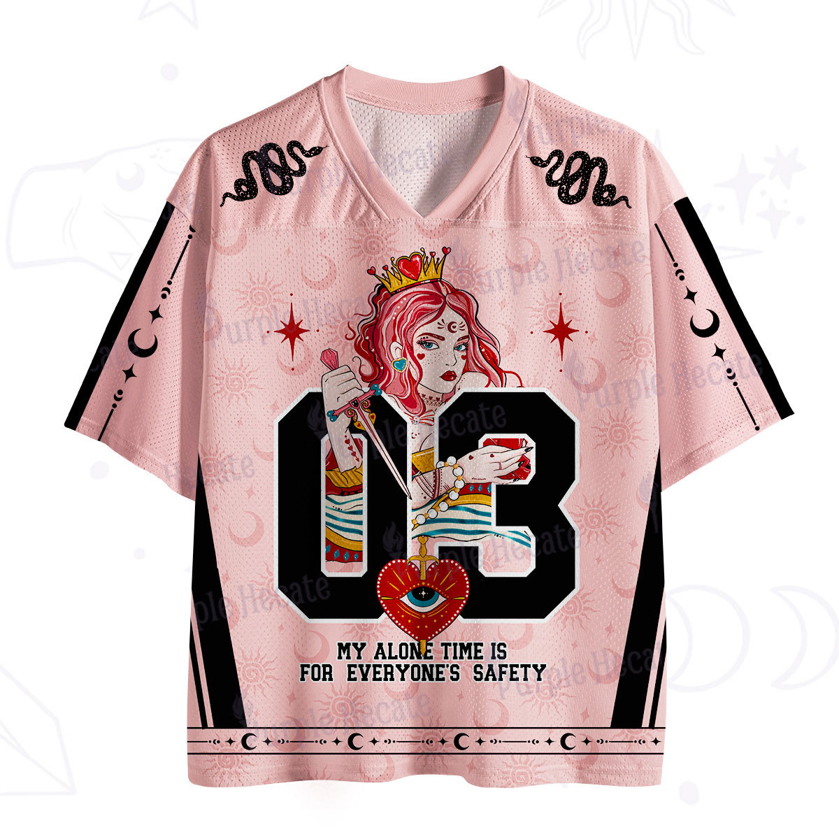 Purplehecate My Alone Time Is For Everyone's Safety Mesh Jersey