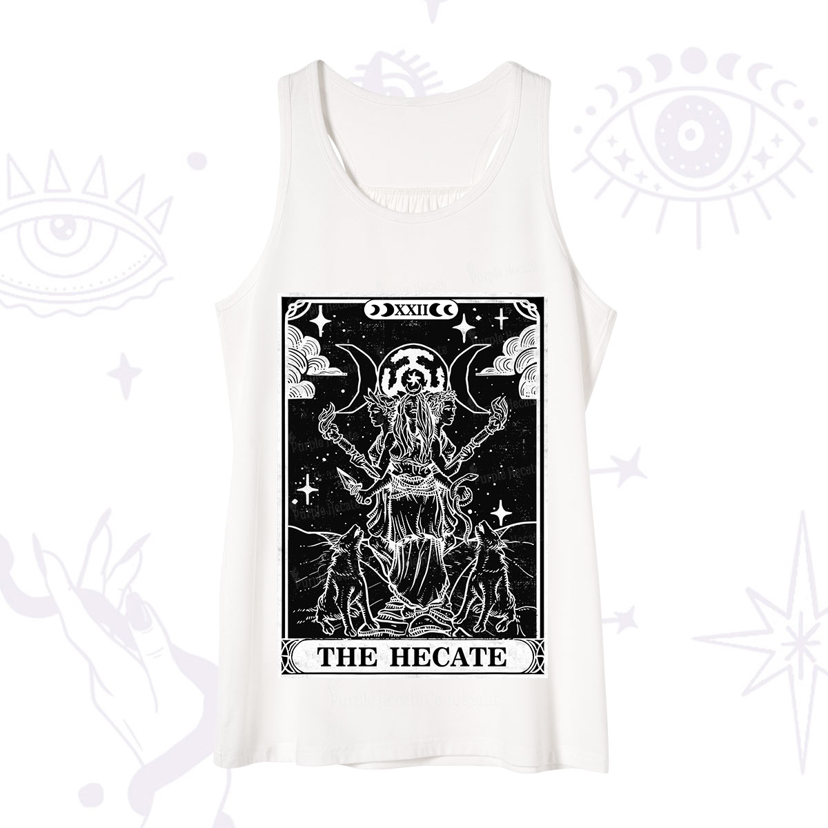 Purplehecate The Dark Moon Goddess Hecate Tarot Tank
