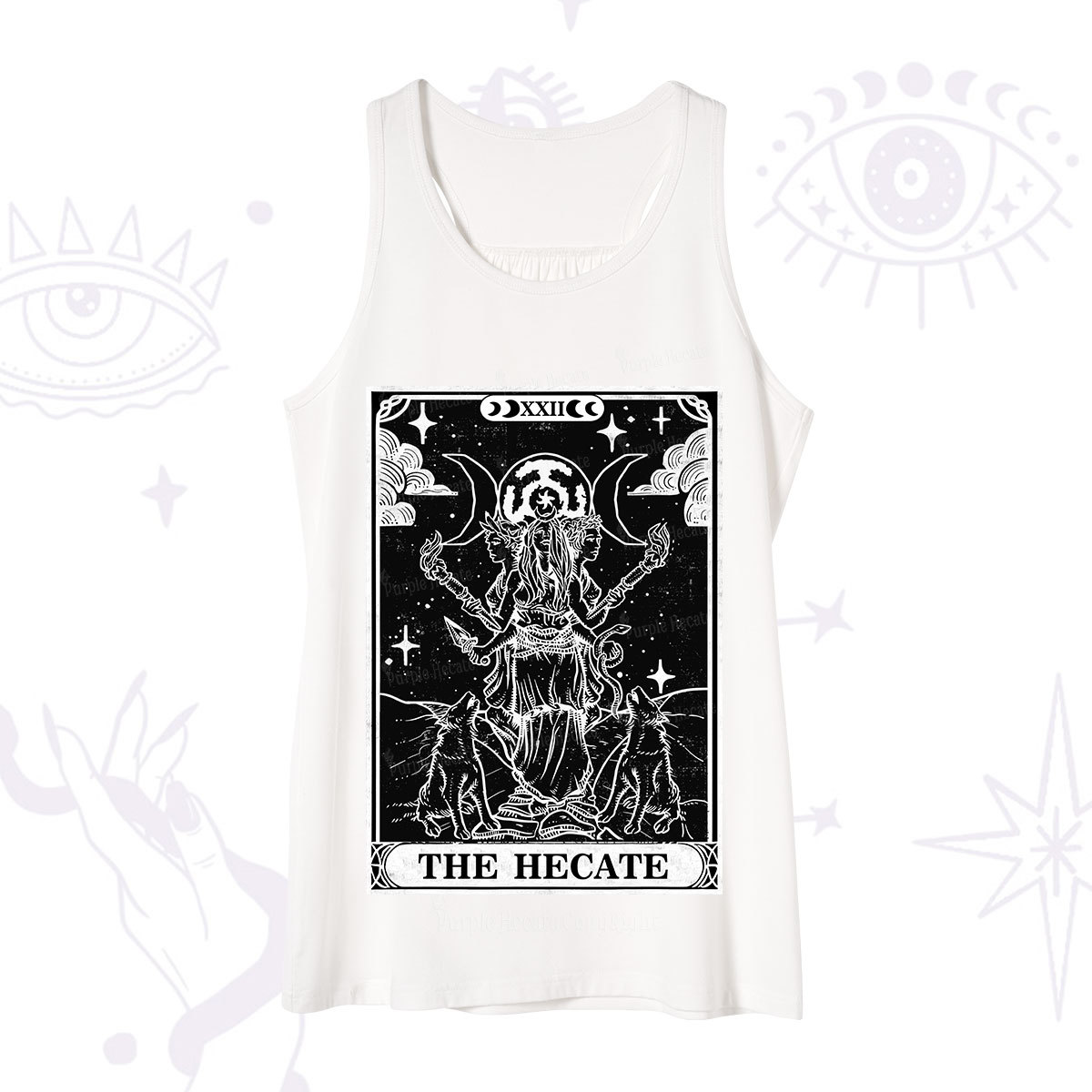 Purplehecate The Dark Moon Goddess Hecate Tarot Tank