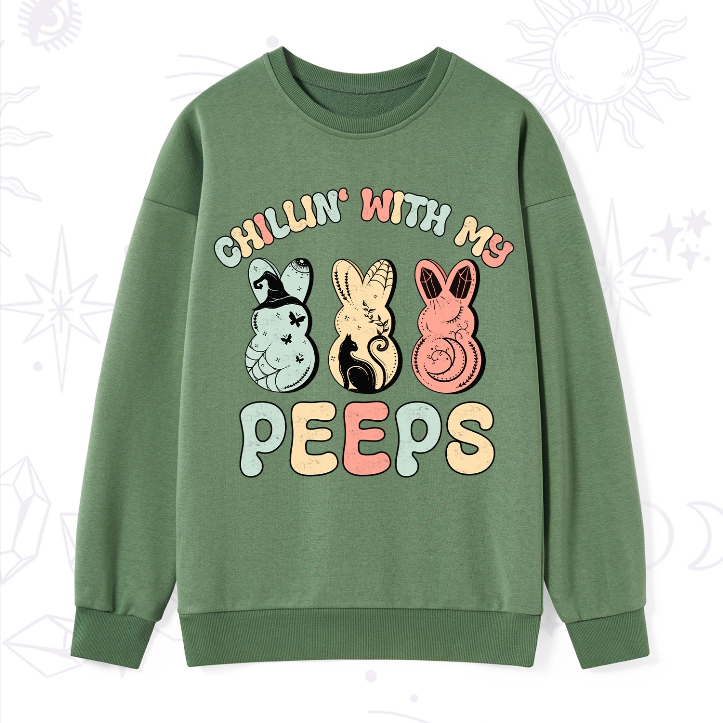 Purplehecate Chillin With My Peeps Sweatshirt