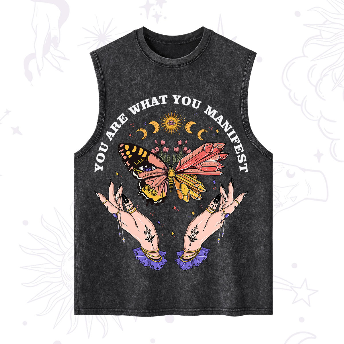 Purplehecate You Are What You Manifest Washed Tank