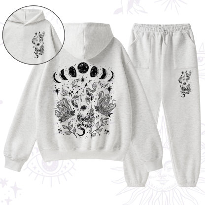 Purplehecate Reach For The Moon Fleece Hoodie Suit