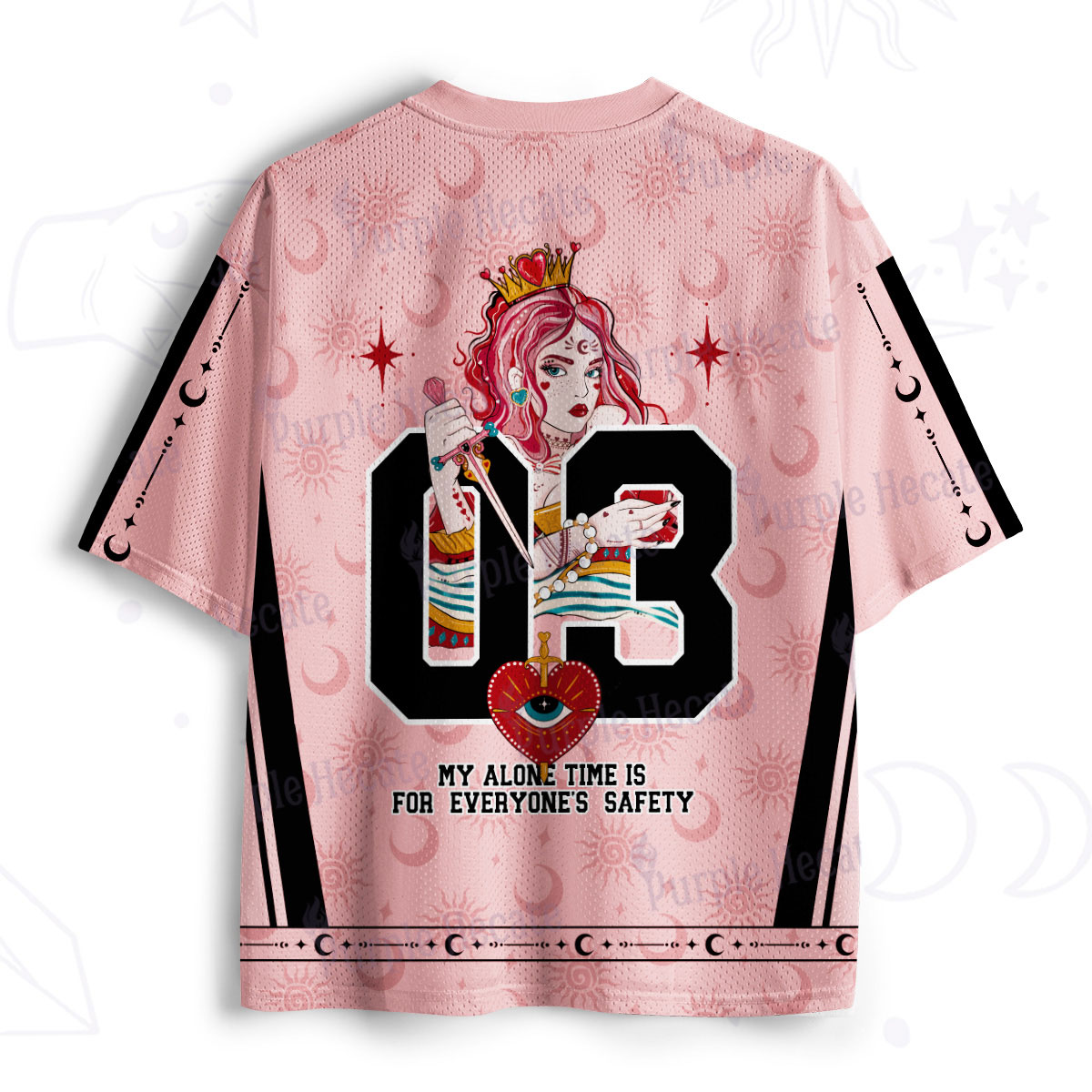 Purplehecate My Alone Time Is For Everyone's Safety Mesh Jersey