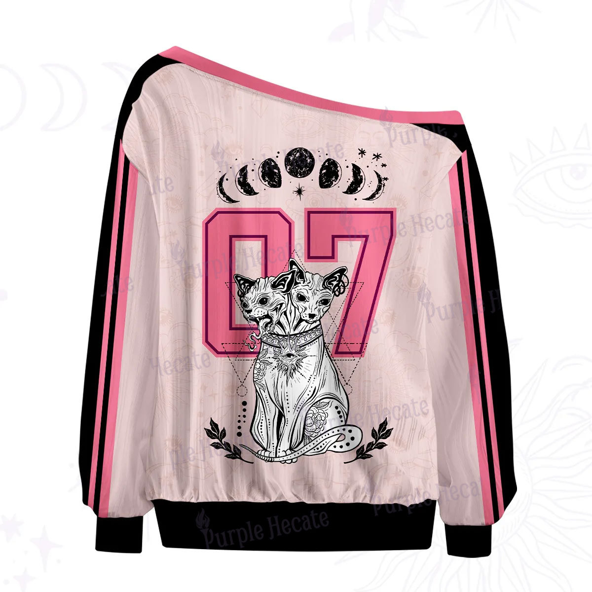 Purplehecate Lunar Guardians 07 Off The Shoulder Graphic Jersey