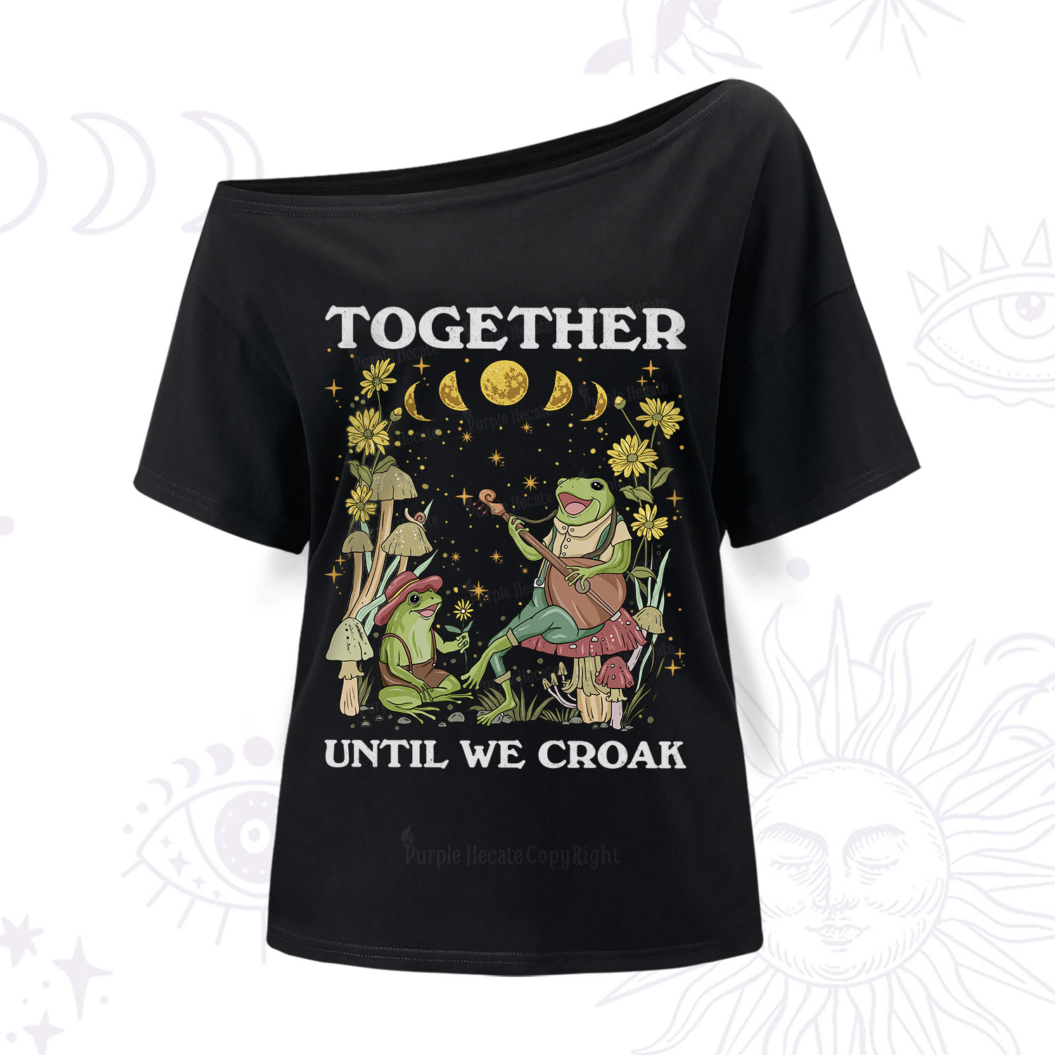 Purplehecate Together Until We Croak Frog One Shoulder T-Shirt