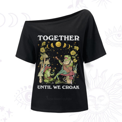 Purplehecate Together Until We Croak Frog One Shoulder T-Shirt
