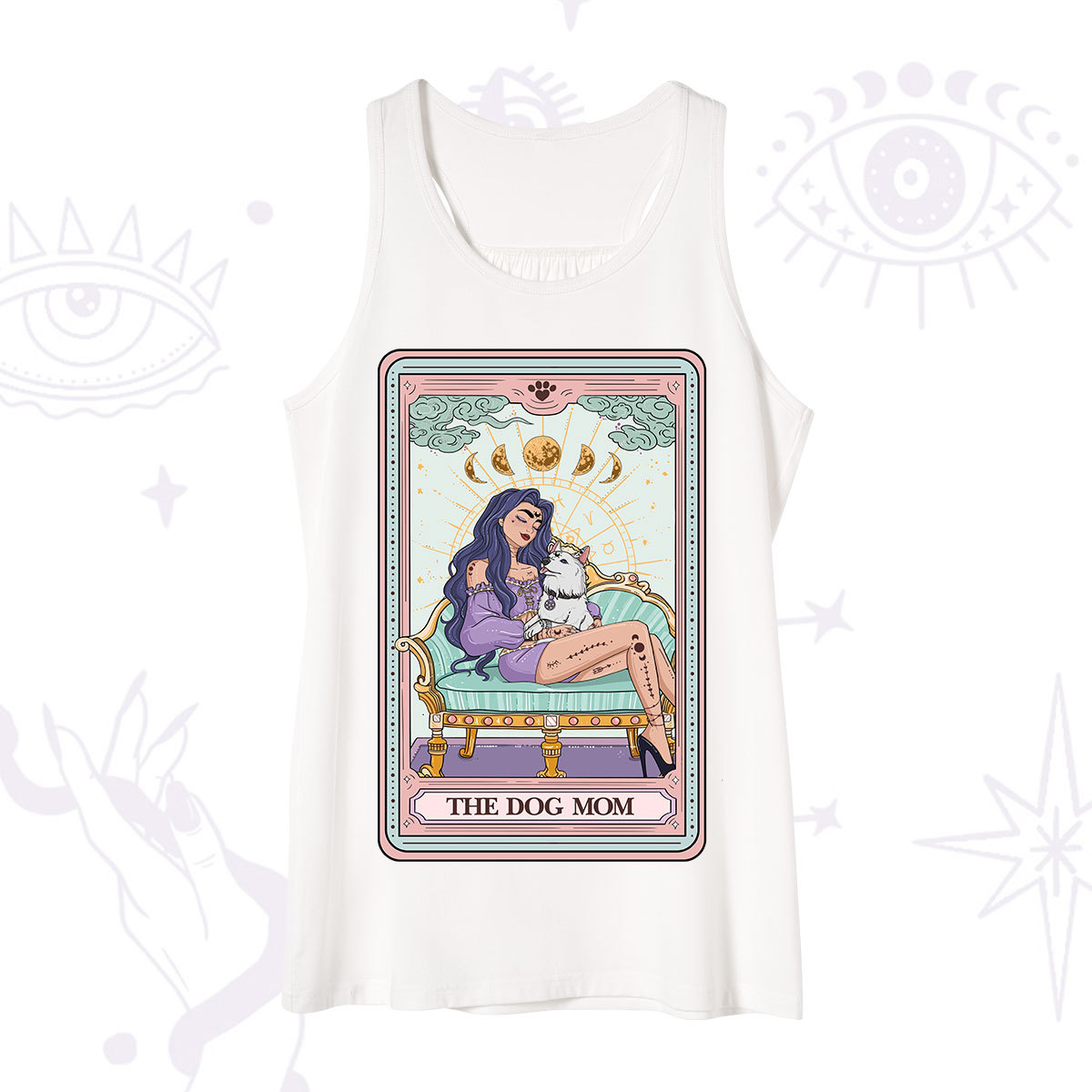 Purplehecate The Dog Mom Tarot Card Tank