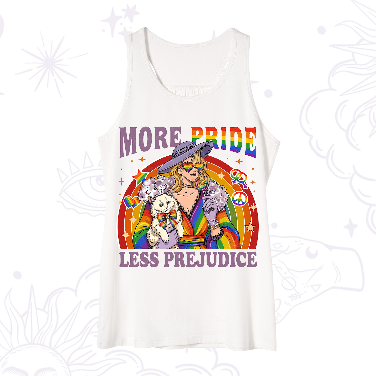 Purplehecate More Pride Less Prejudice Rainbow Tank