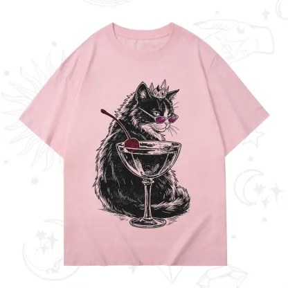 Purplehecate Martini Queen Cat T-Shirt