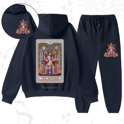 Purplehecate The Mother Tarot Card Fleece Hoodie Suit