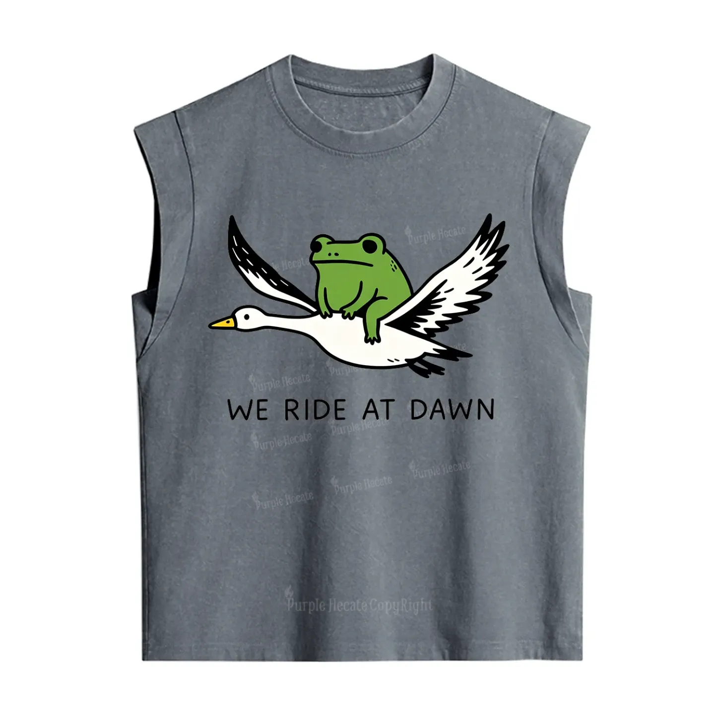 Purplehecate We Ride at Dawn Vintage Washed Tank