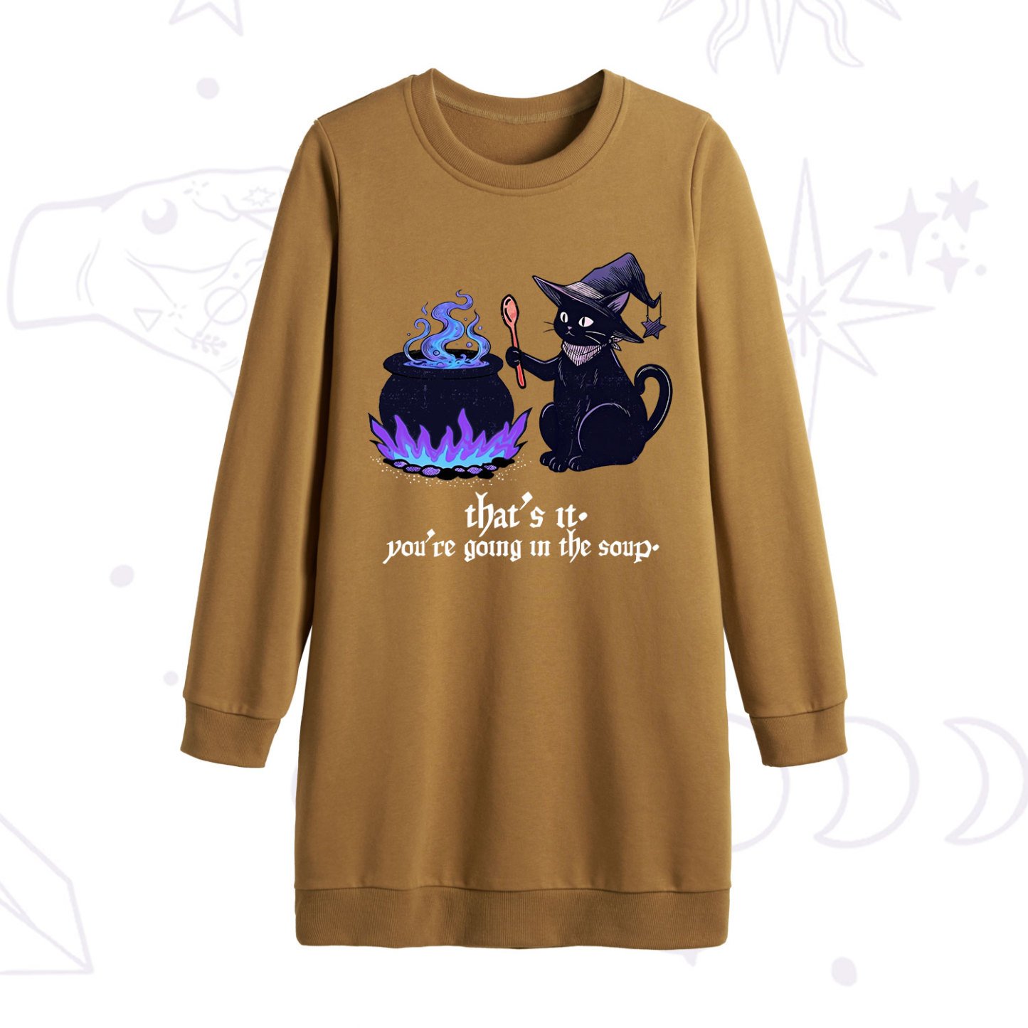 Purplehecate That's It You're Going In The Soup Sweatshirt Dress