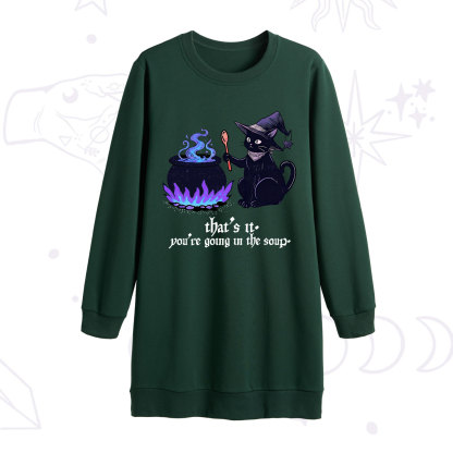 Purplehecate That's It You're Going In The Soup Sweatshirt Dress