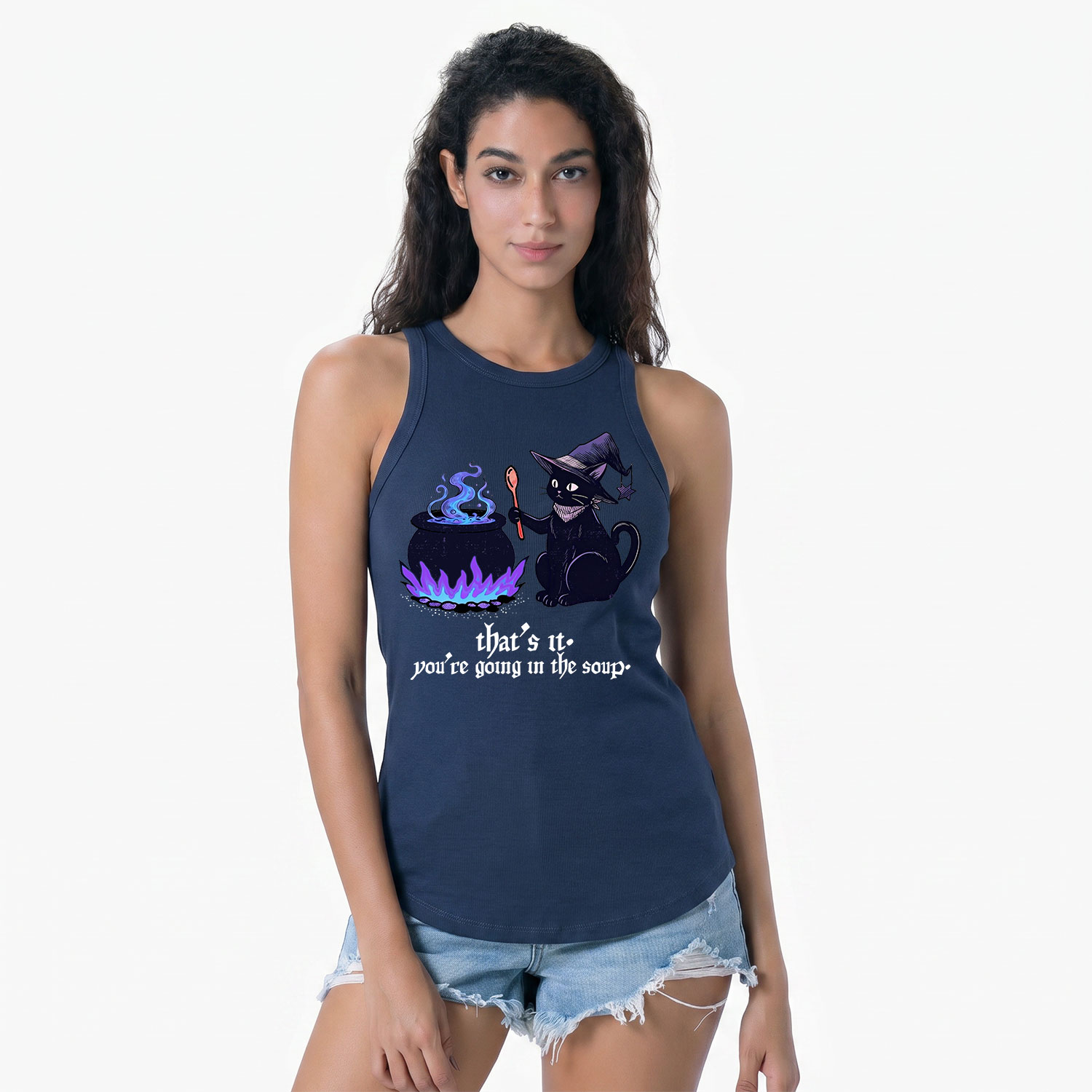 Purplehecate That's It You're Going In The Soup Racerback Tank Top