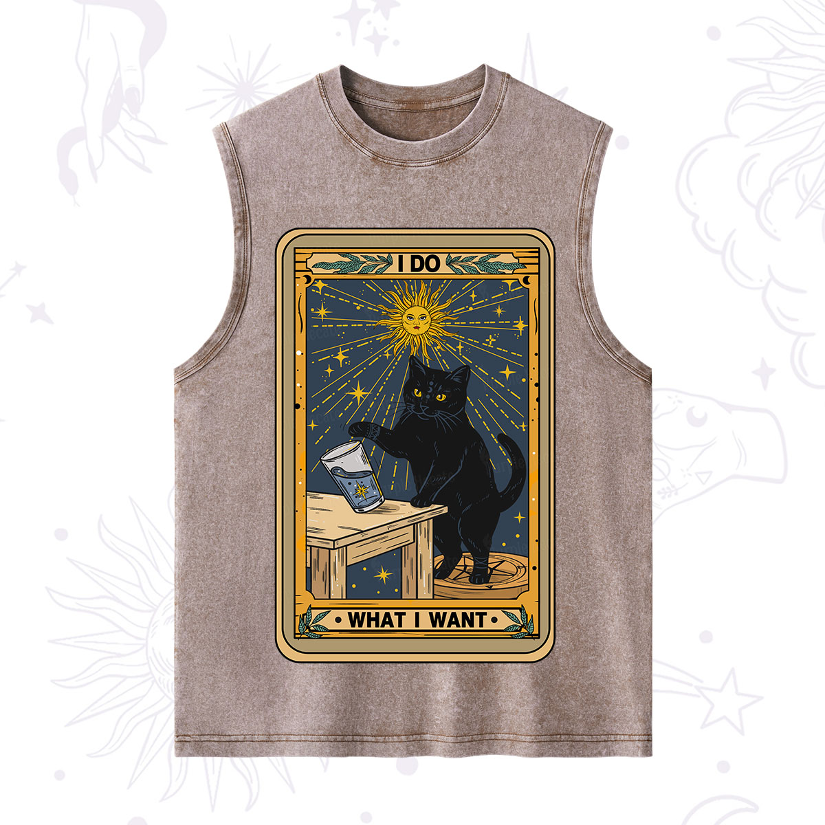 Purplehecate I Do What I Want Cats Washed Tank