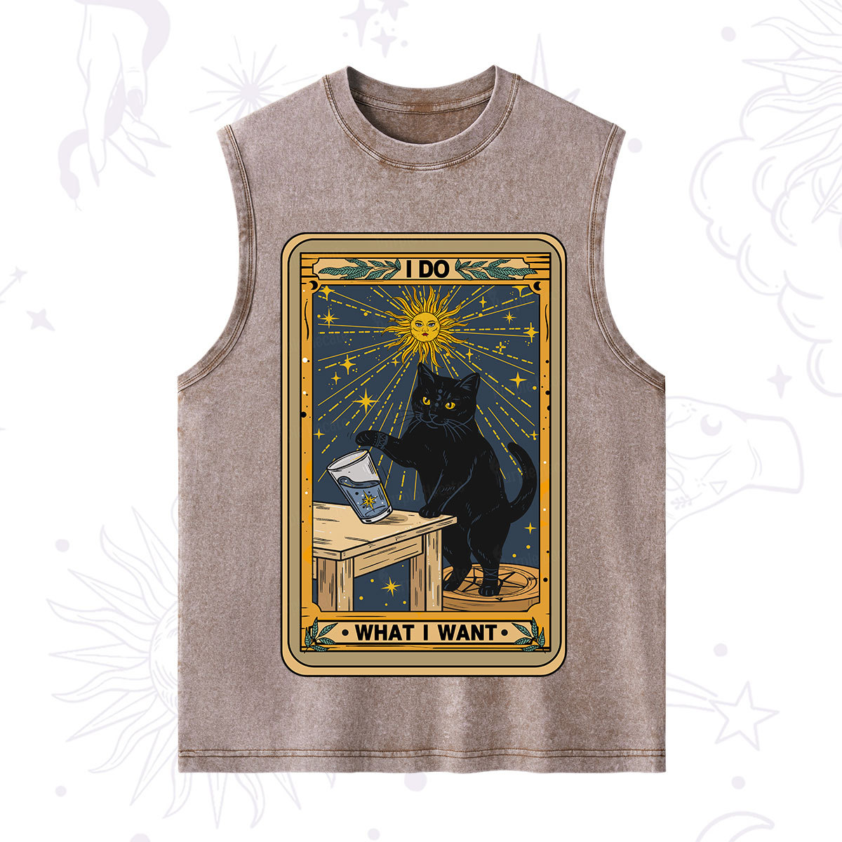 Purplehecate I Do What I Want Cats Washed Tank