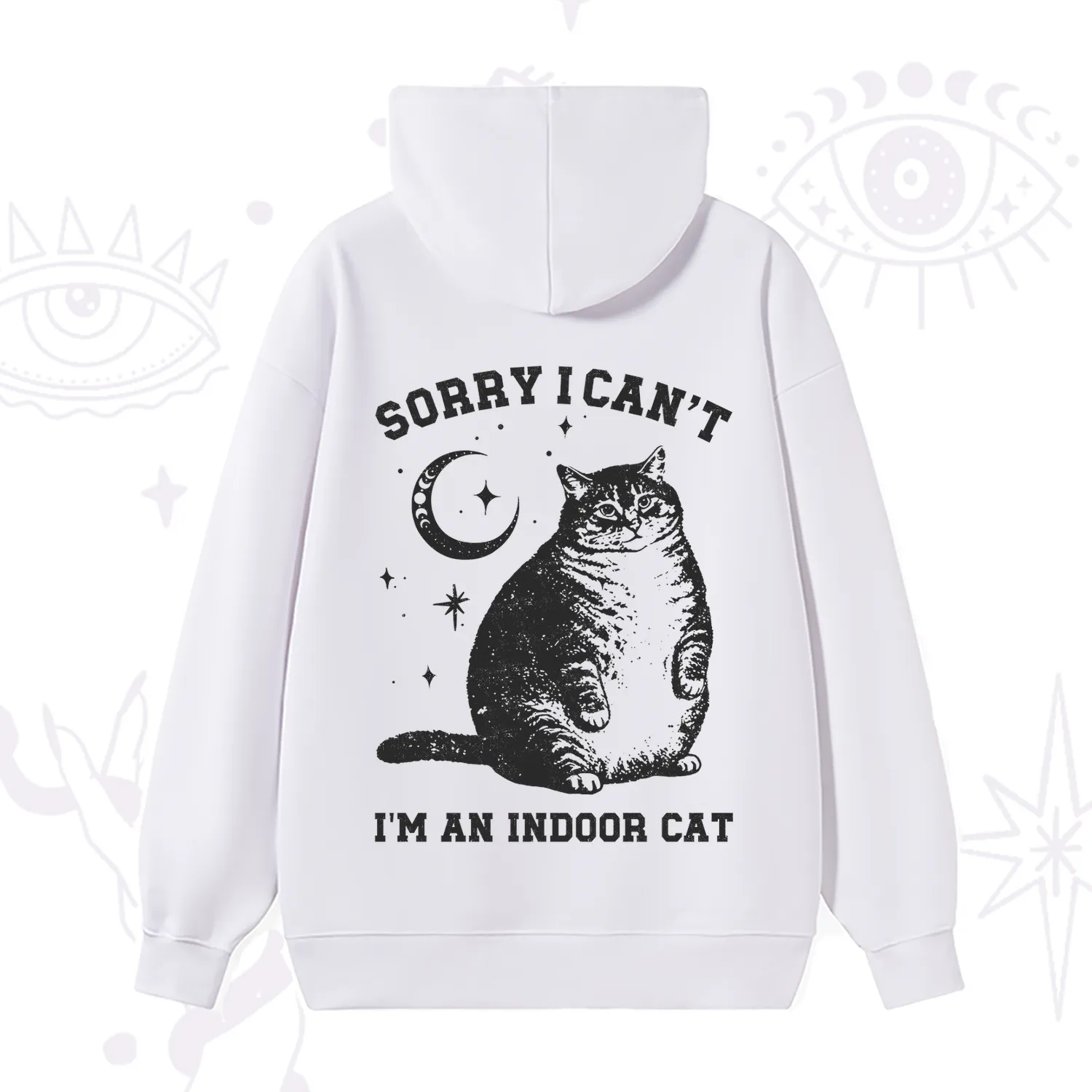 Purplehecate Sorry I Can't Go I'm an Indoor Cat Hoodie