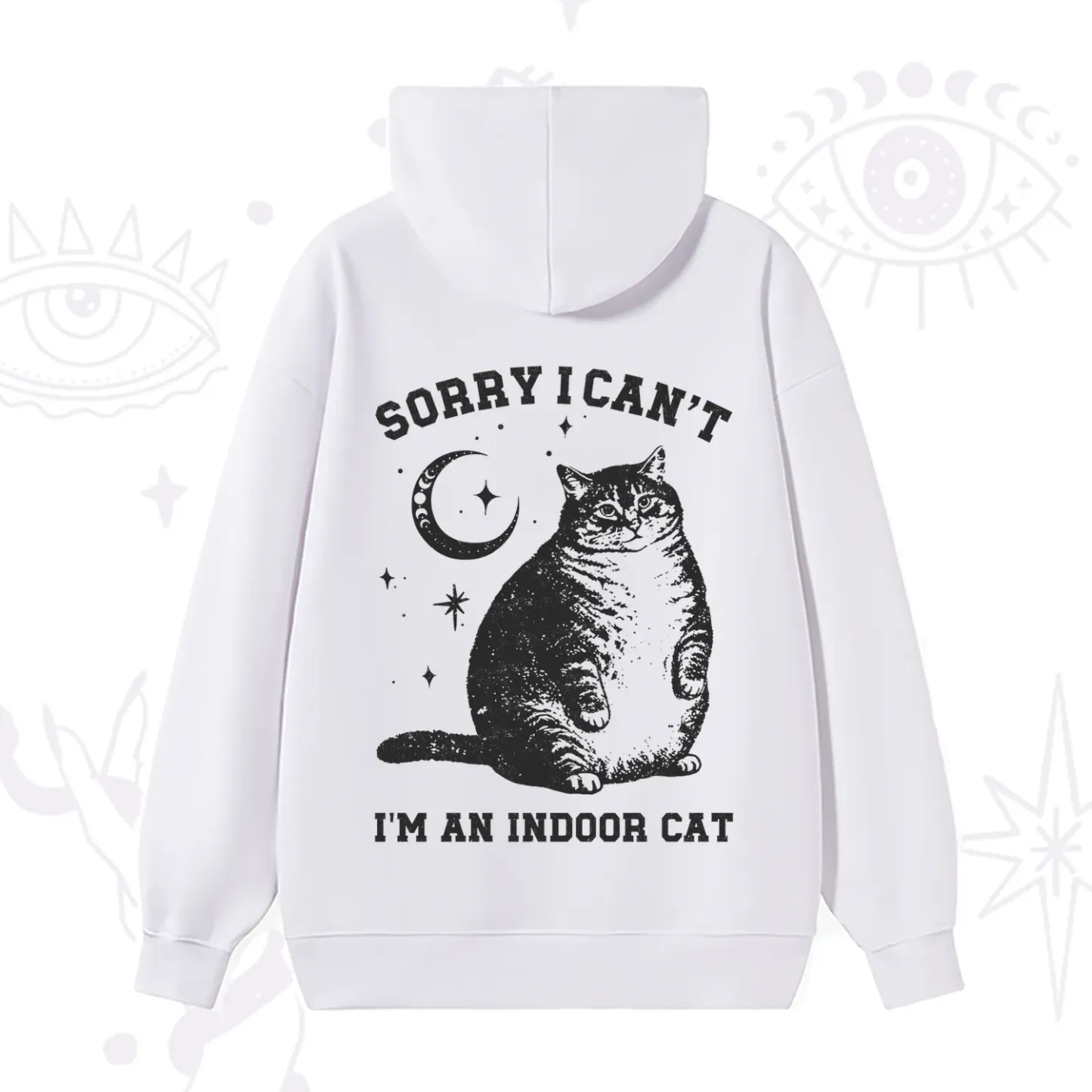 Purplehecate Sorry I Can't Go I'm an Indoor Cat Hoodie