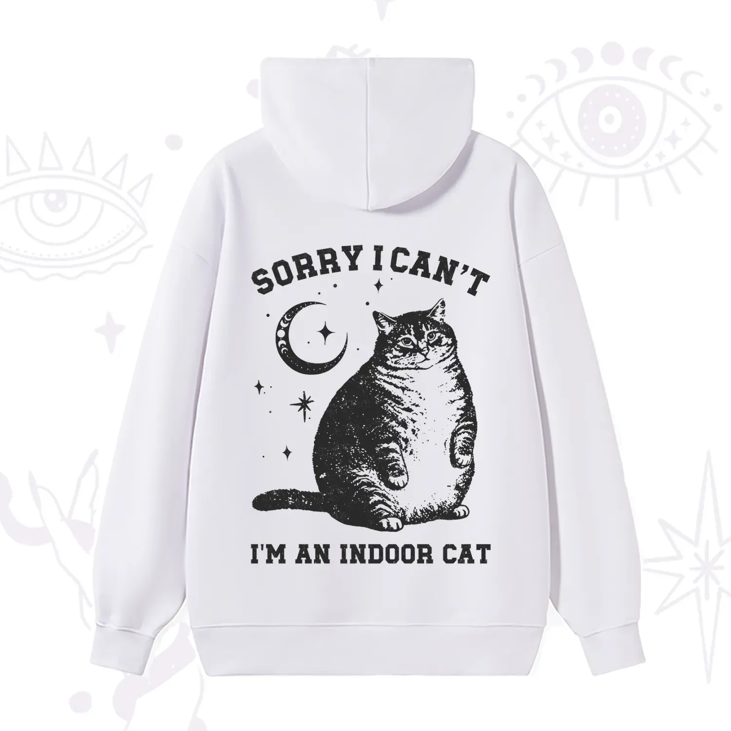 Purplehecate Sorry I Can't Go I'm an Indoor Cat Hoodie