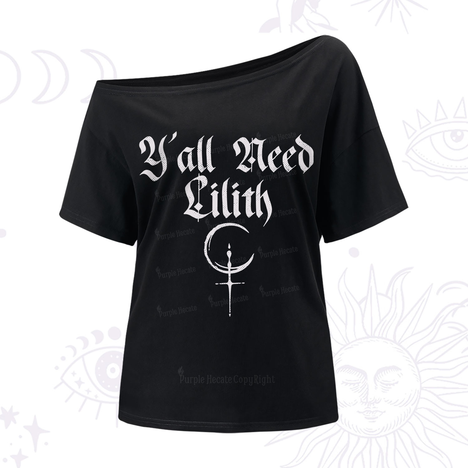Purplehecate Y'all Need Lilith One Shoulder T-Shirt