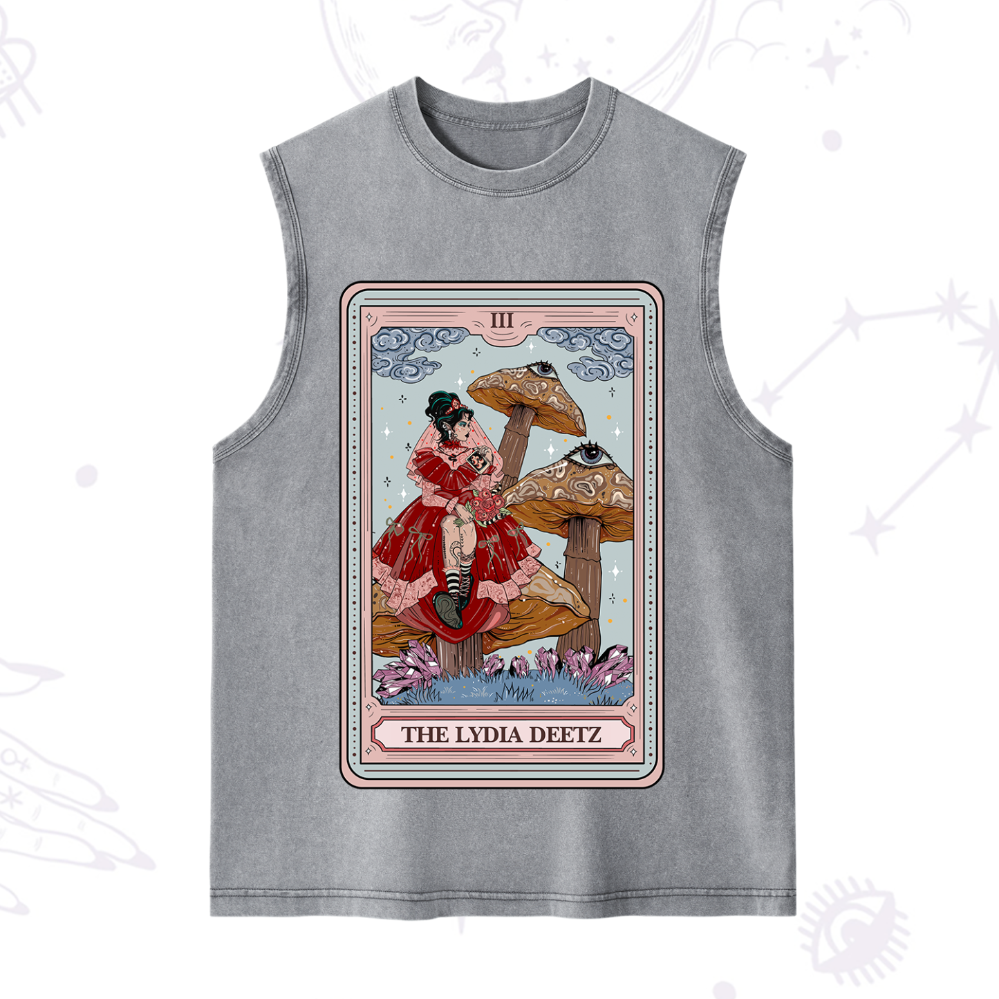 Purplehecate The Lydia Deetz Tarot Washed Tank
