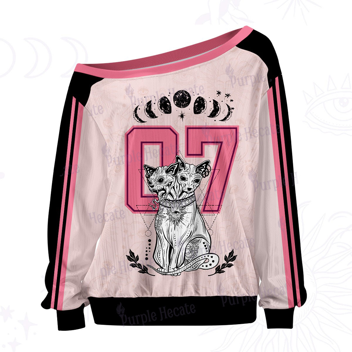 Purplehecate Lunar Guardians 07 Off The Shoulder Graphic Jersey
