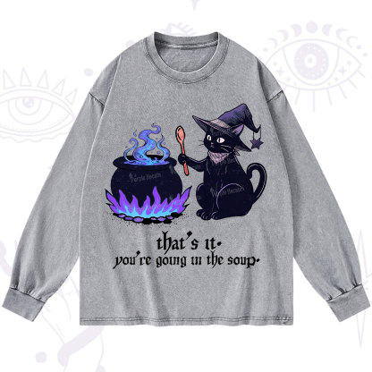 Purplehecate Trust Your Instincts Washed Long Sleeve Shirt