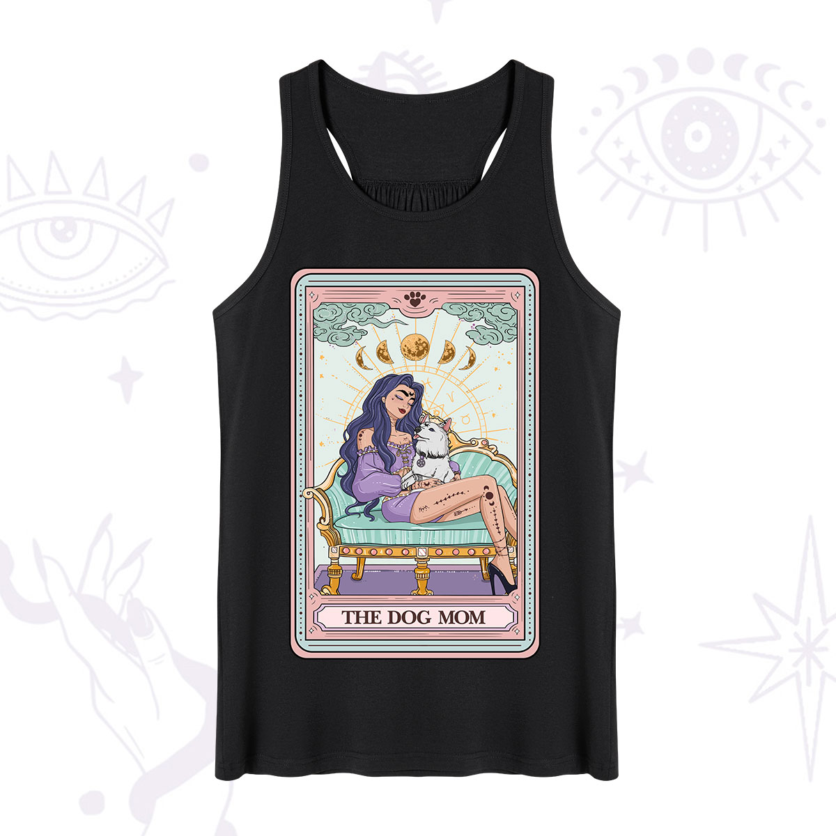 Purplehecate The Dog Mom Tarot Card Tank