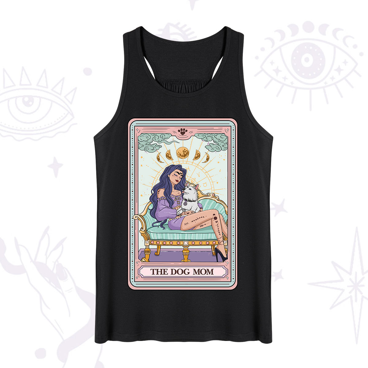 Purplehecate The Dog Mom Tarot Card Tank