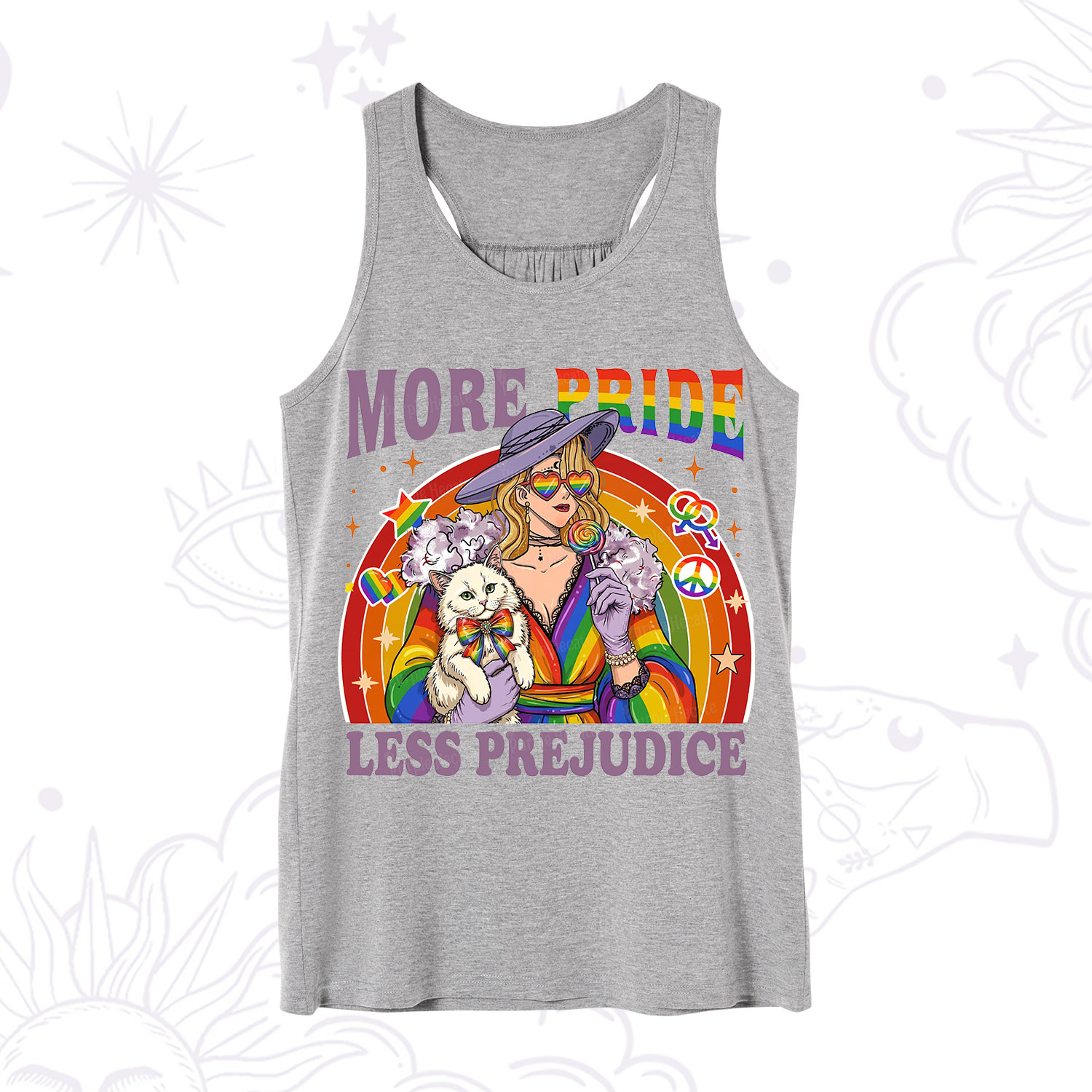 Purplehecate More Pride Less Prejudice Rainbow Tank