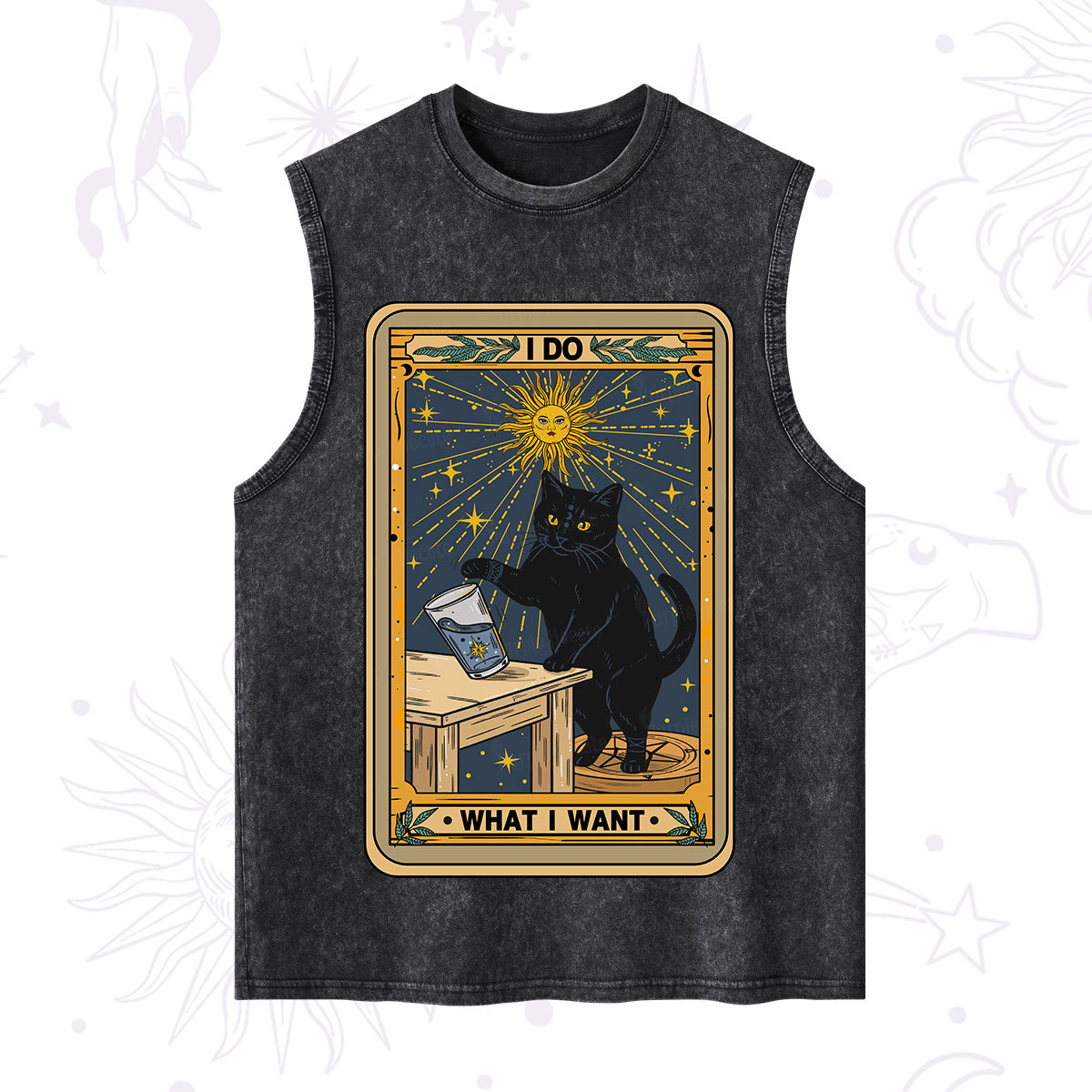 Purplehecate I Do What I Want Cats Washed Tank