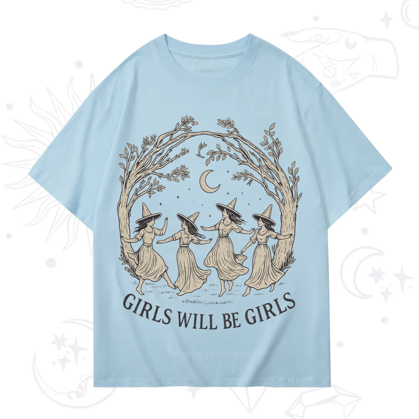 Purplehecate Girls Will Be Girls Witch T-Shirt