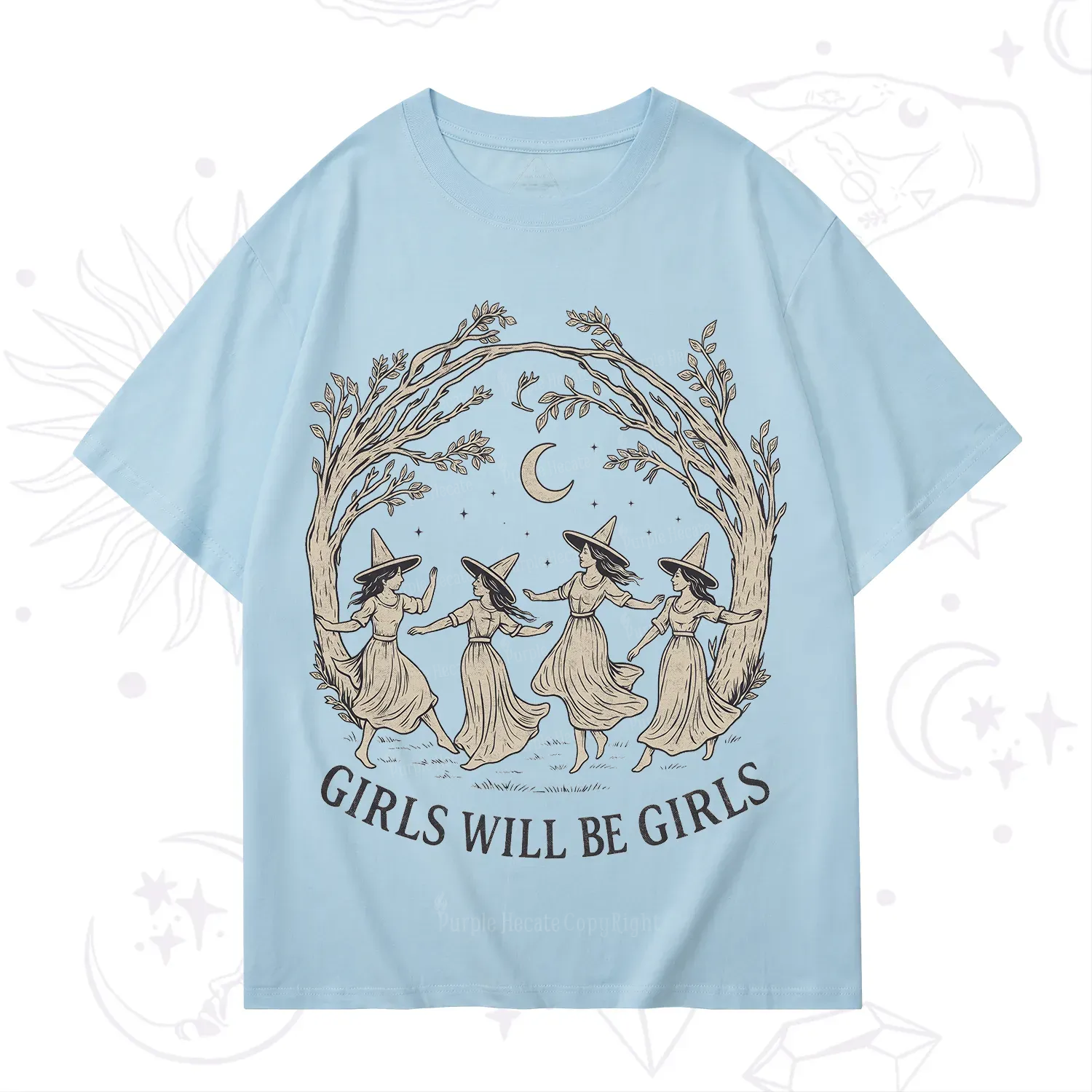 Purplehecate Girls Will Be Girls Witch T-Shirt