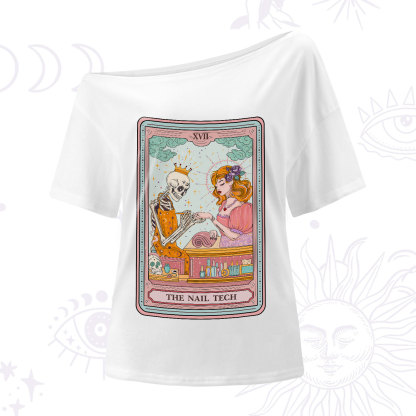Purplehecate The Nail Tech Life Tarot One-Shoulder T-Shirt