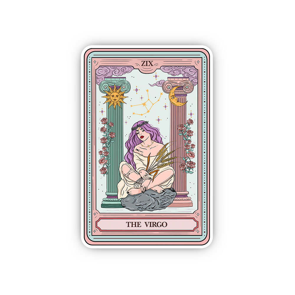 Purplehecate The Virgo Goddess Tarot Sticker