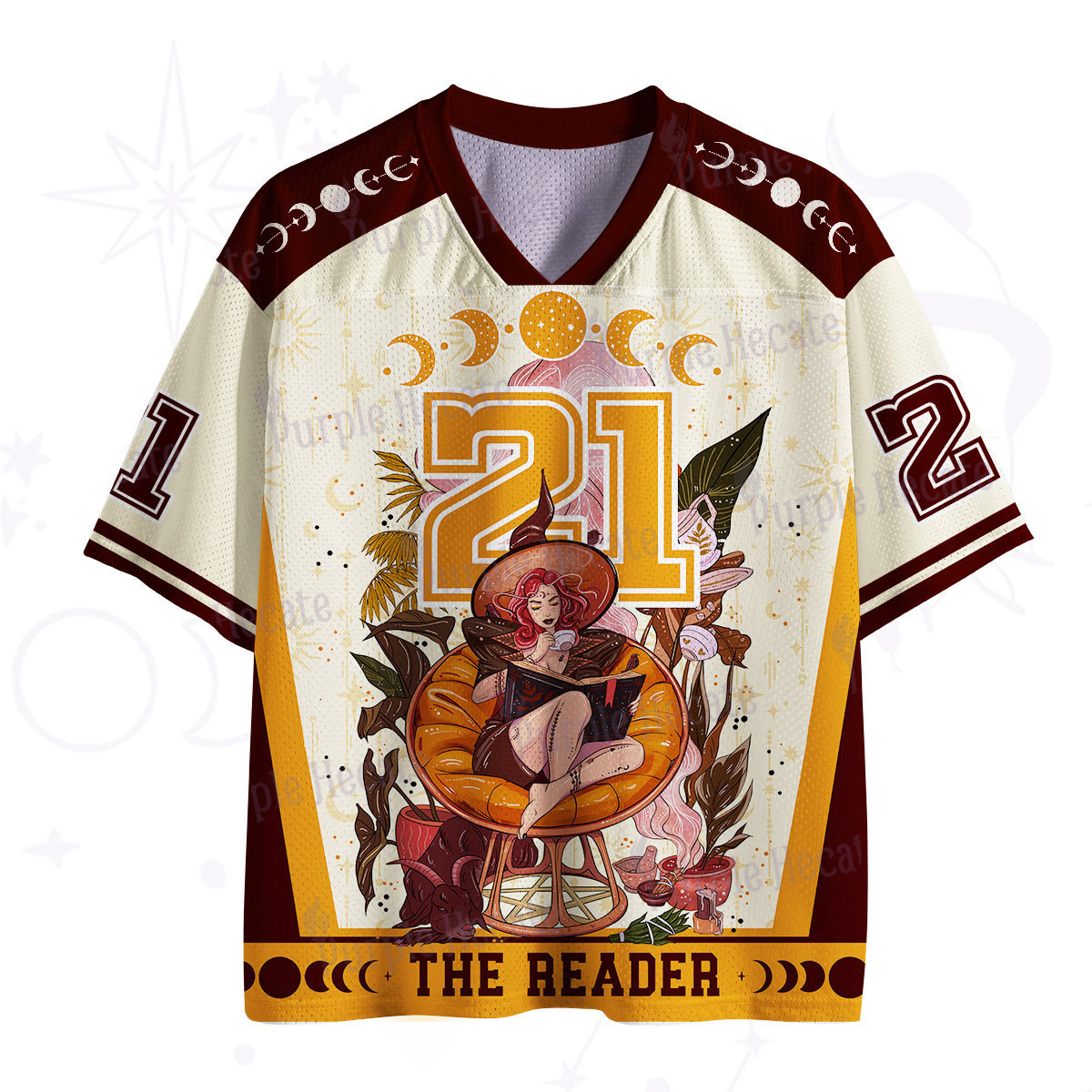 Purplehecate The Reader Moonlit Tales Mesh Jersey