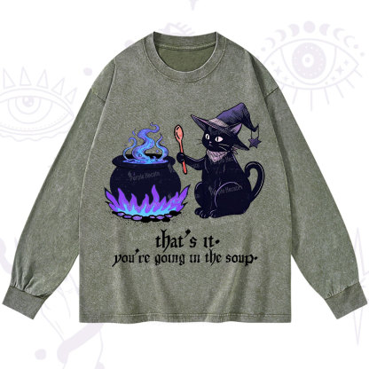 Purplehecate Trust Your Instincts Washed Long Sleeve Shirt