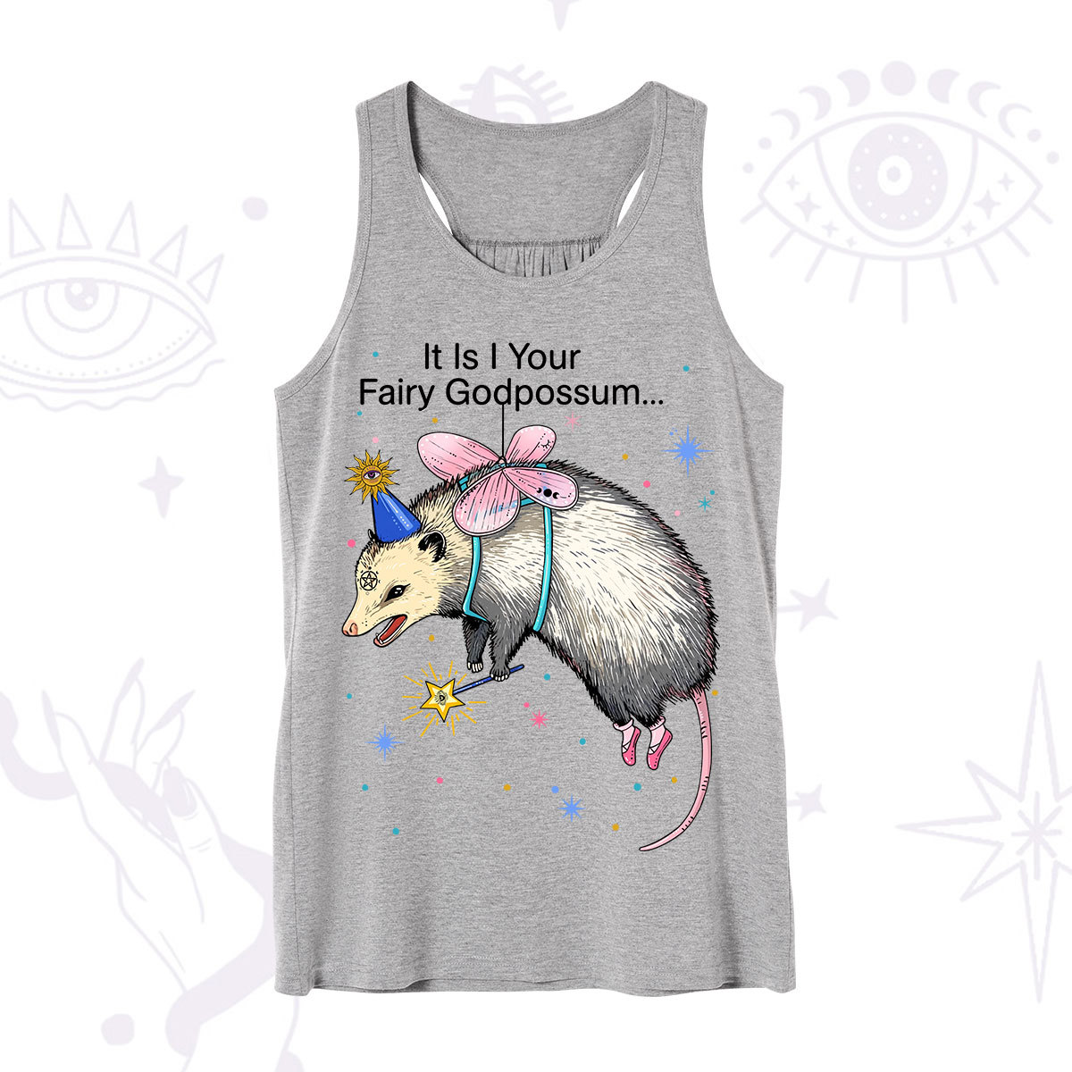Purplehecate It Is I Your Fairy Godpossum Tank
