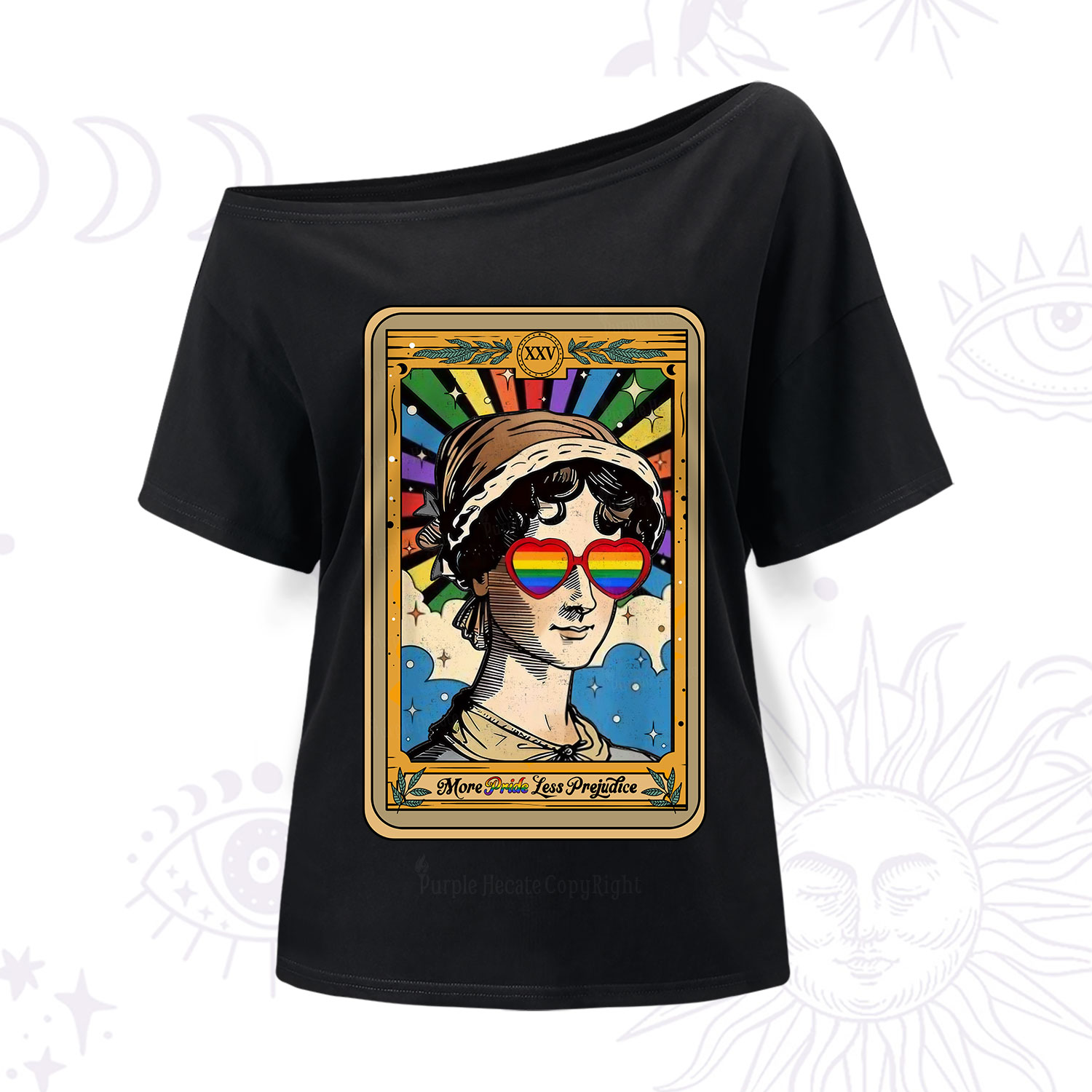 Purplehecate The More Pride Less Prejudice Tarot One Shoulder T-Shirt